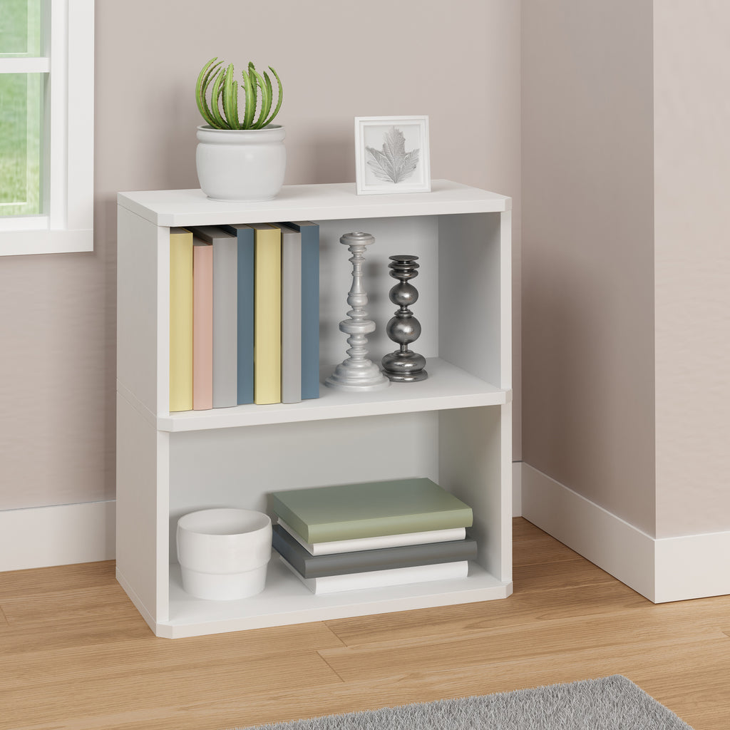 way basics eco friendly modular under desk bookcase with door