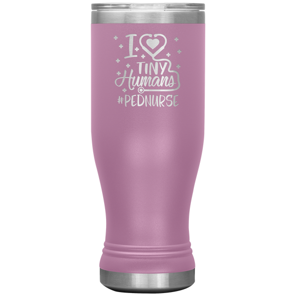 I LOVE TINY HUMANS #PEDNURSE Insulated 20 oz Boho Tumbler Laser Etched Multi Colors Shipping Included