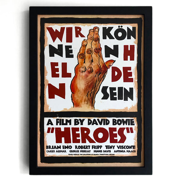 David Bowie Heroes Poster