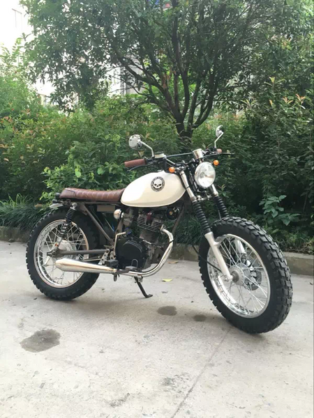 Vintage brown 53 motorcycle saddle