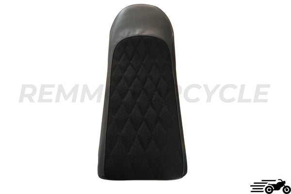 two-seater motorcycle seat leather alcantara