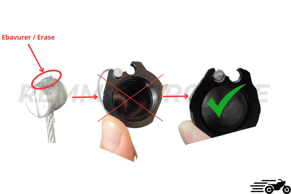 Motorcycle accelerator handle installation