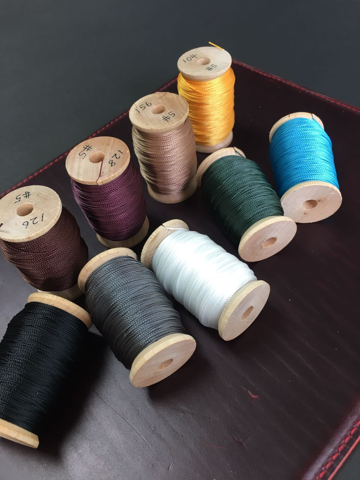 Japanese Polyester Threads 0.6mm 45m – Crimson Hides
