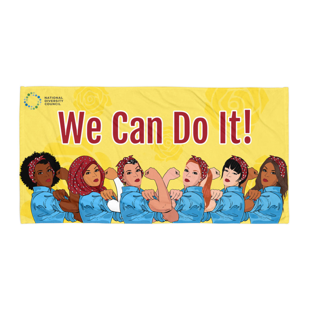 We Can Do It! Diverse Rosie the Riveter Beach Blanket ...