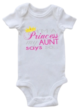 baby onesies with aunt sayings