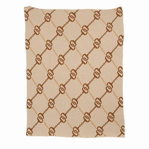 Horse Bits Caramel Throw - Urban Sundry