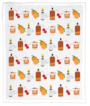 Old Fashioned Cocktail Tea/Bar Towel - Urban Sundry
