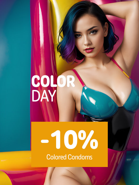October 22nd Color Day -10% off Colored condoms