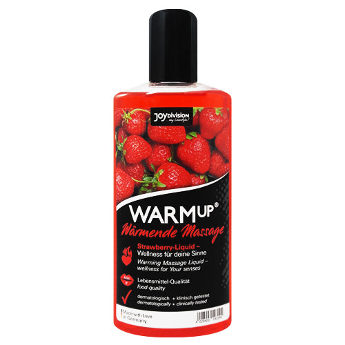 
        JoyDivision WARMup Strawberry Massage Oil 150ml ❤️ WorldCondoms
