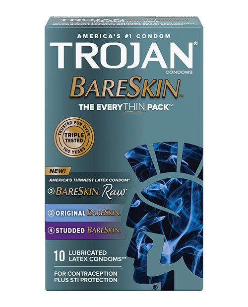 trojan condom types