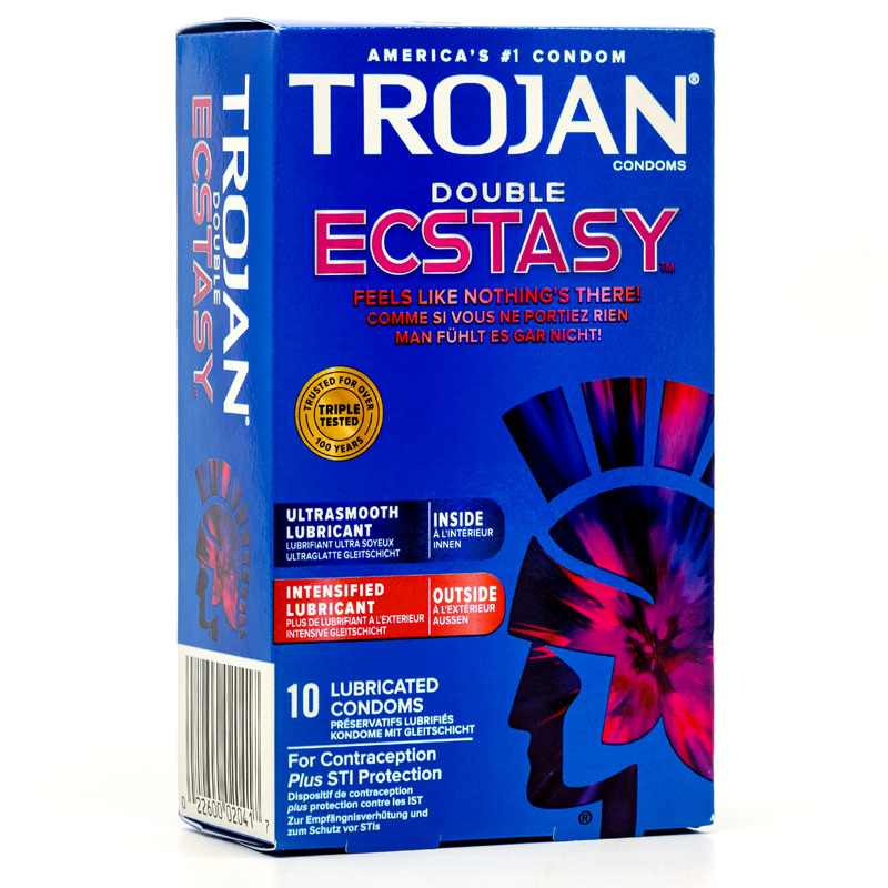 trojan condom types