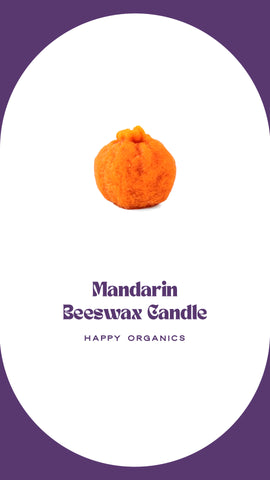 beeswax candle from Happy Organics