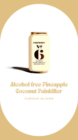 alcohol-free Creamy Pineapple-Coconut Painkiller from Curious Elixirs
