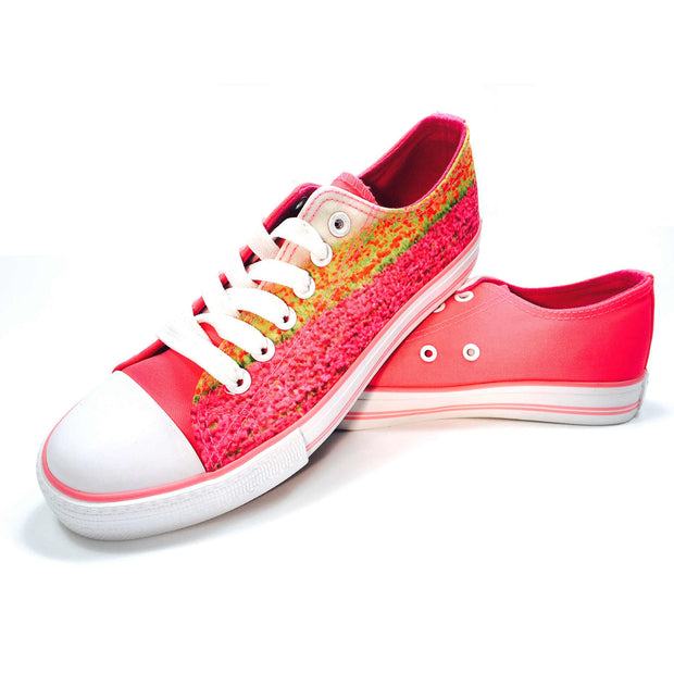 bright color sneakers