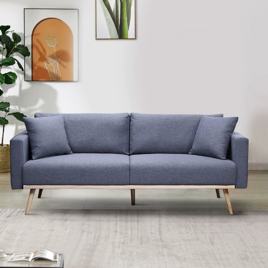 Mico 75 Inch Modern Sofa, USB Charging Ports and Side Pocket