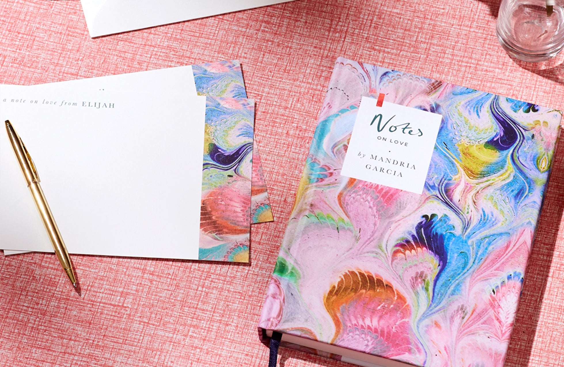 Personalised Notebook and notecards from Fenton x Papier 