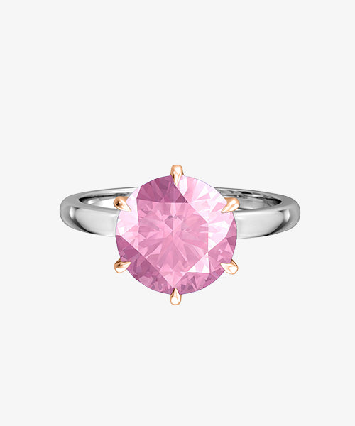 Pink Sapphire Solitaire Ring from Fenton