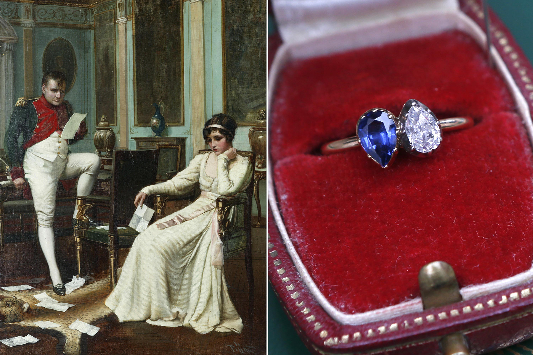 Napoleon, iconic toi et moi engagement ring, alternative engagement rings