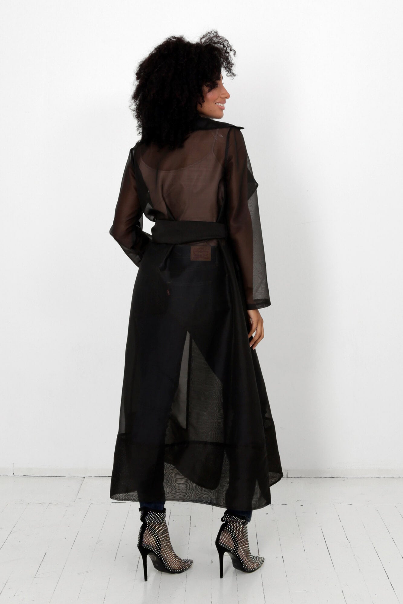 Cherish Organza Belted Trench – LUVMEMORE