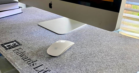 Branded Desk Pads in eco-felt