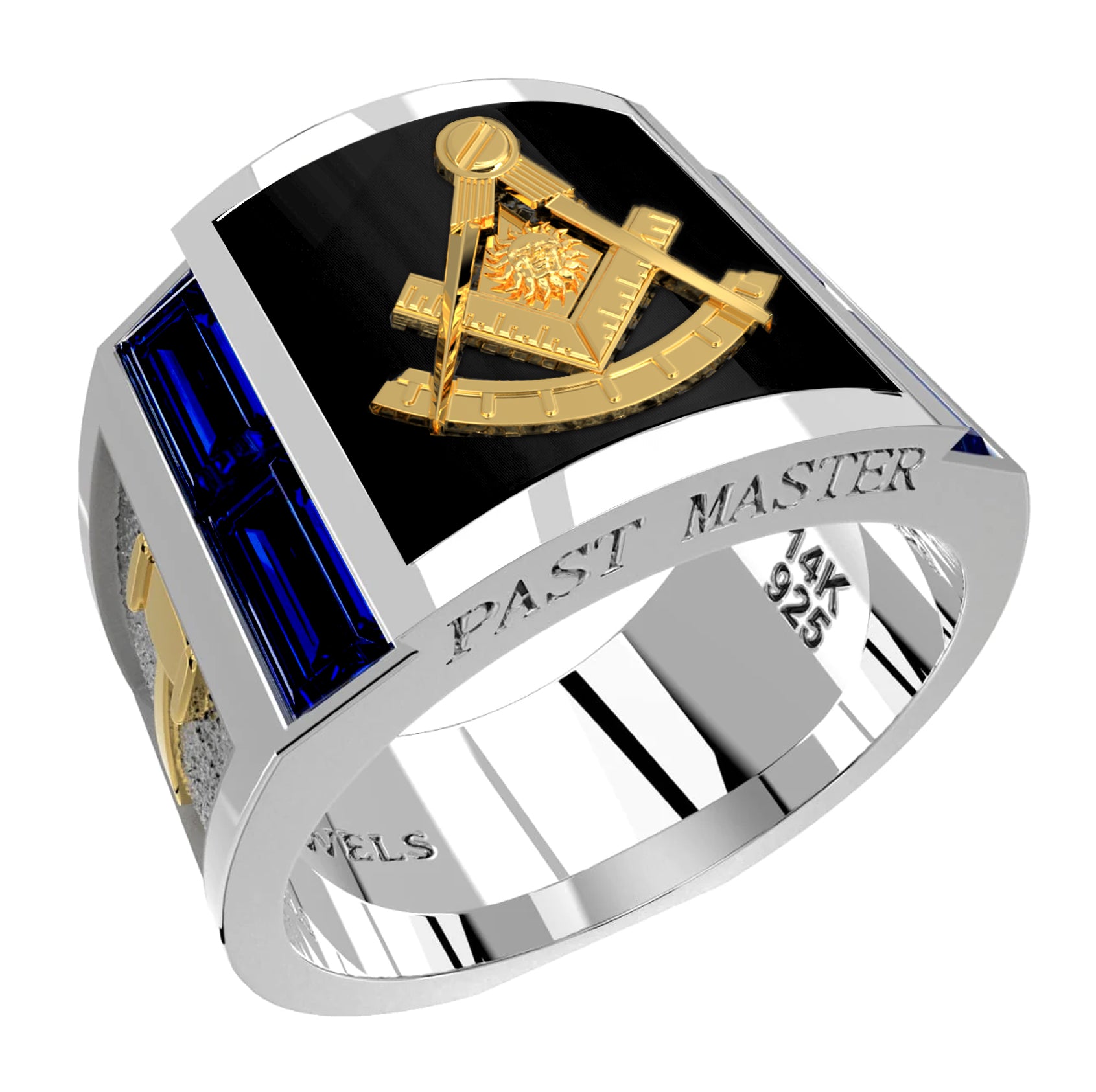 Cigar Band Past Master Ring in Sterling Silver ~ Style 027PM - ProLine  Designs