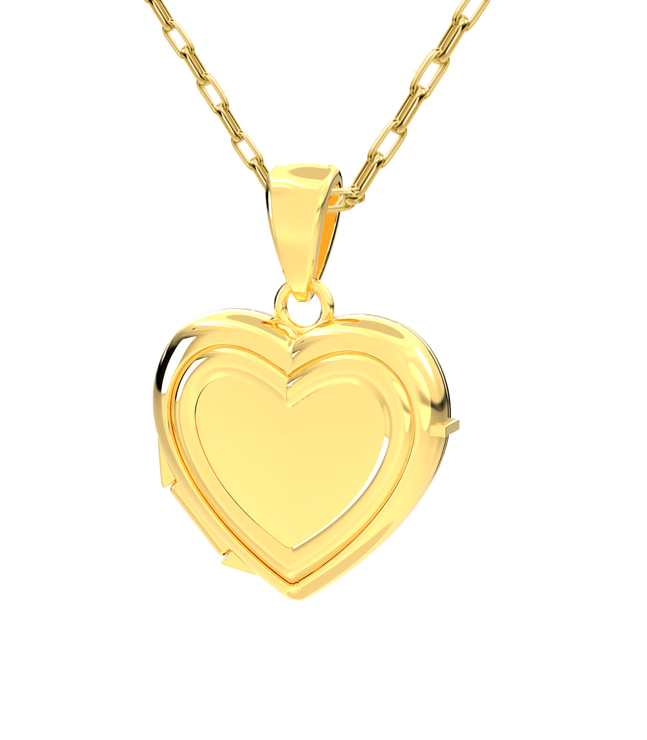Necklaces for Women JEWELERS Solid Yellow Gold 12MM Roses Heart Locket  Pendant- For Photos, Messages, Sentimental's Valentines Day Decor -  Walmart.com