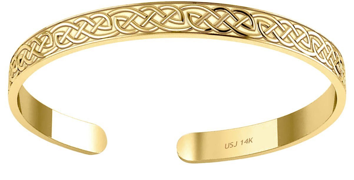 Gold Plated Twisted Celtic Bracelet