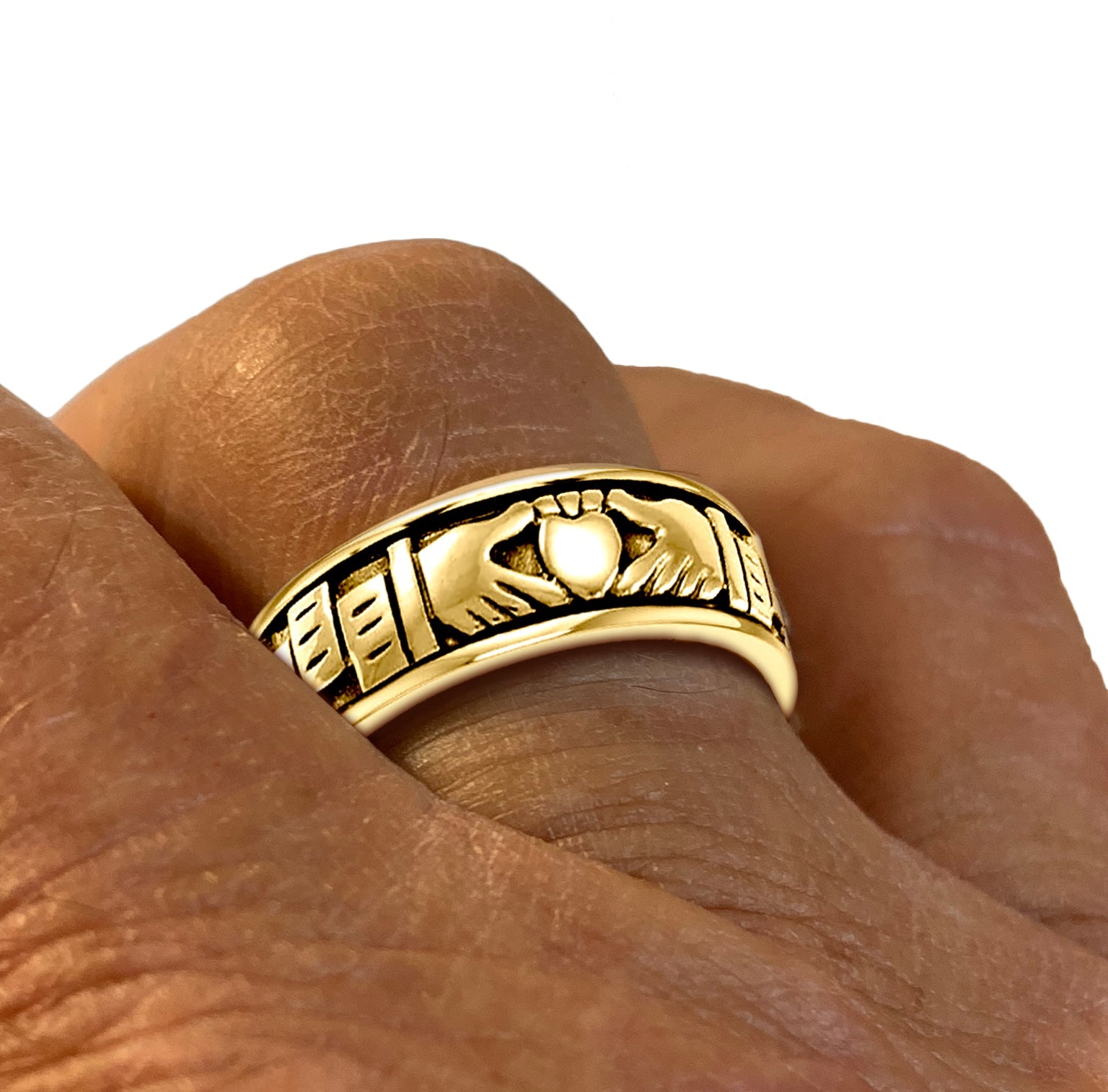 Divine 22 Karat Yellow Gold Sai Baba Finger Ring