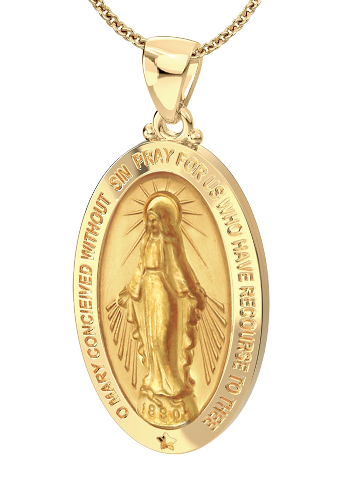 miraculous mama mary pendant