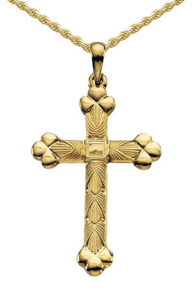 Sterling Silver 30x17.5 MM Methodist Cross Pendant