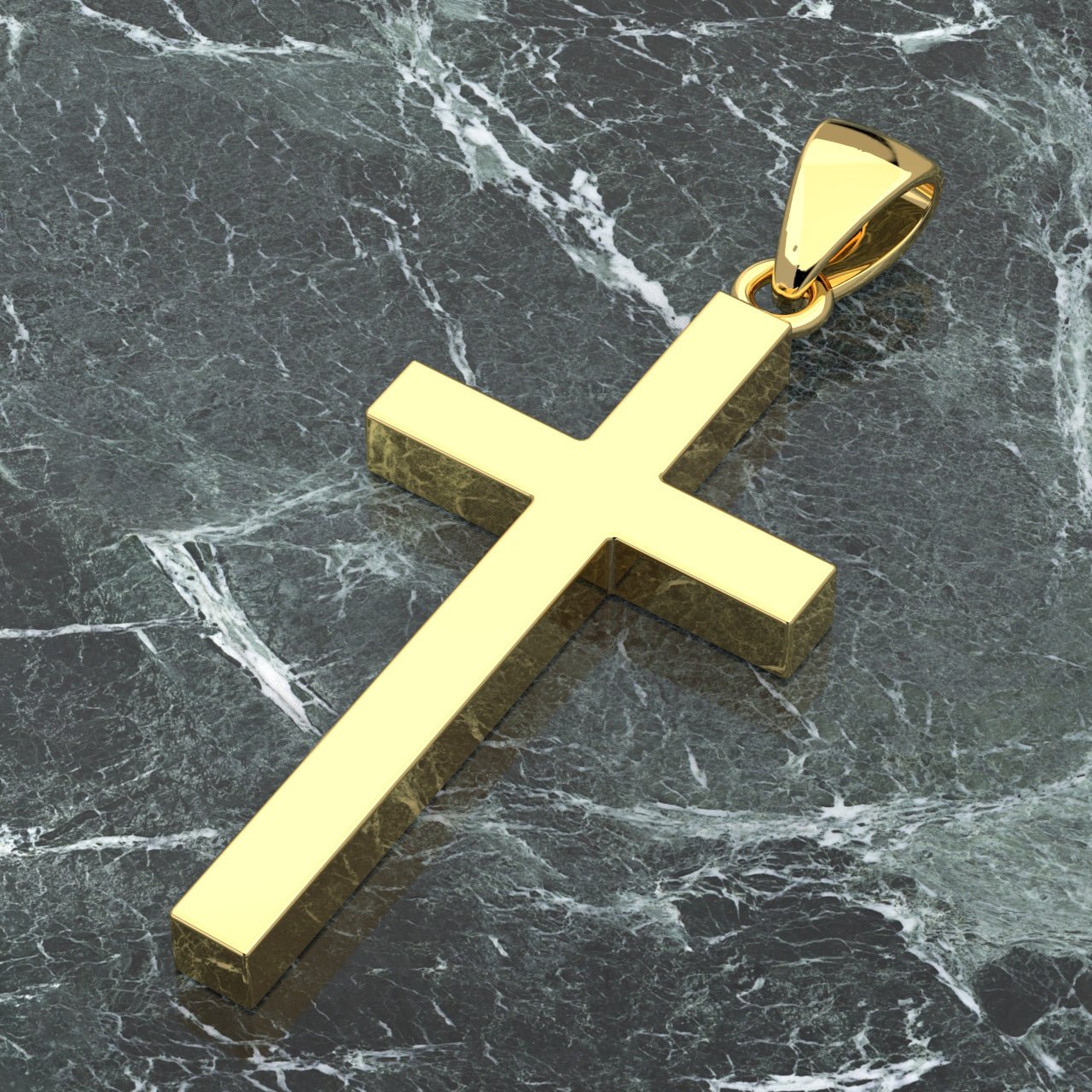 Men Stainless Steel Large Jesus Christ Crucifixion Cross Pendant Necklace  Pack of 1 Piece