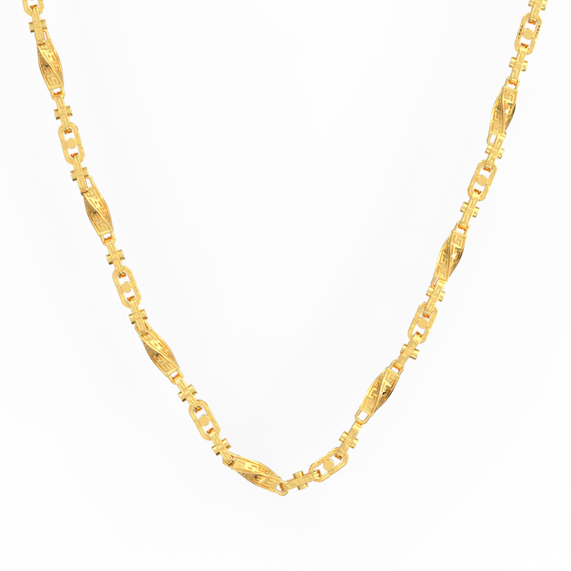 greek key necklace modern greek design necklace - Eleni Pantagis