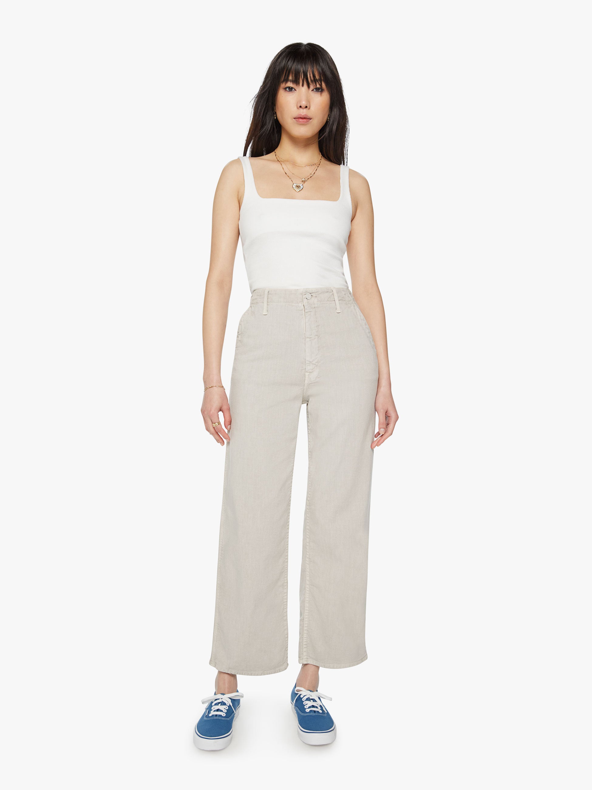 Shop Mother The Major Zip Ankle Oatmeal Pants In Brown