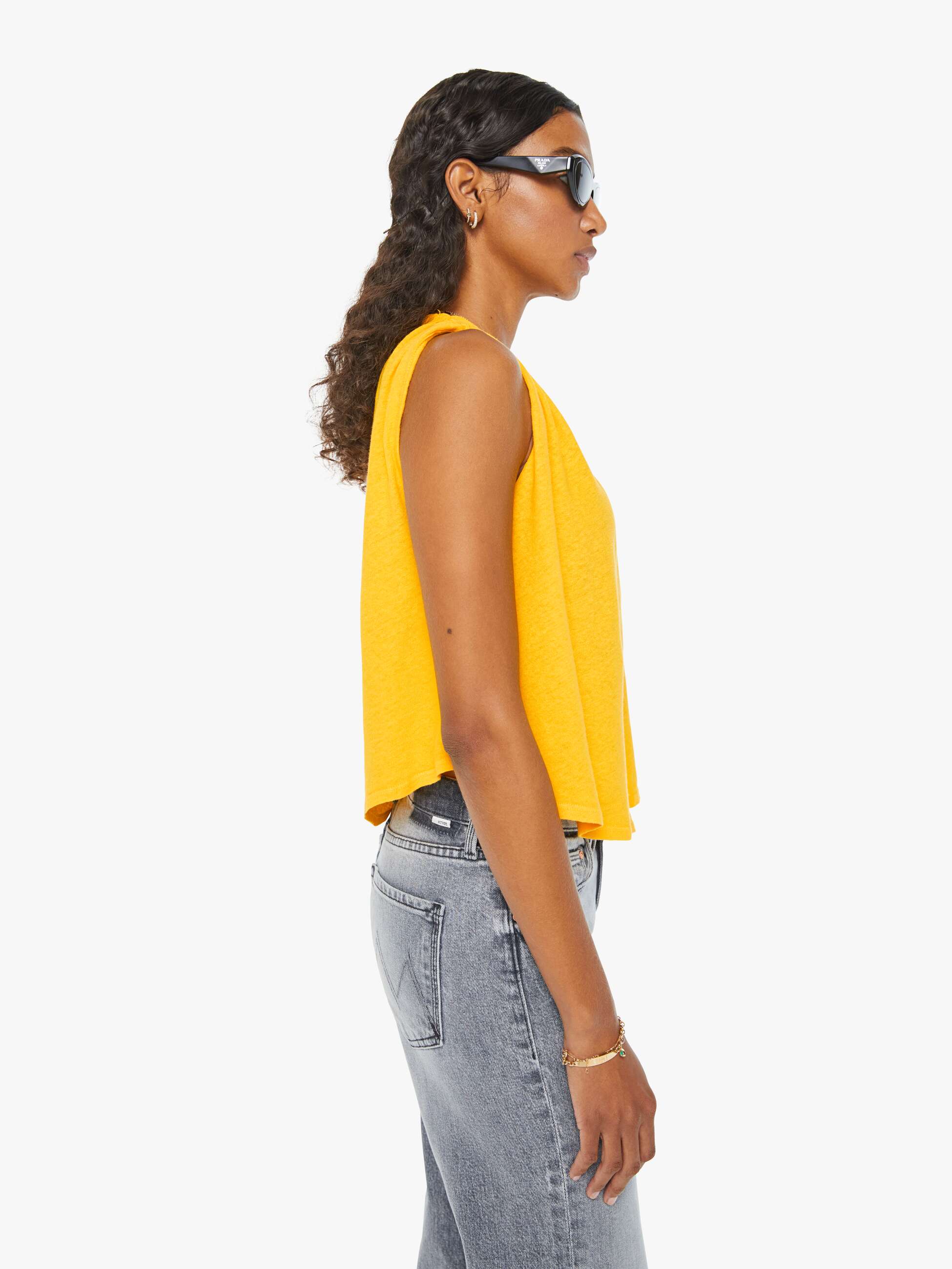 The Swinger Tank - Bright White | MOTHER DENIM