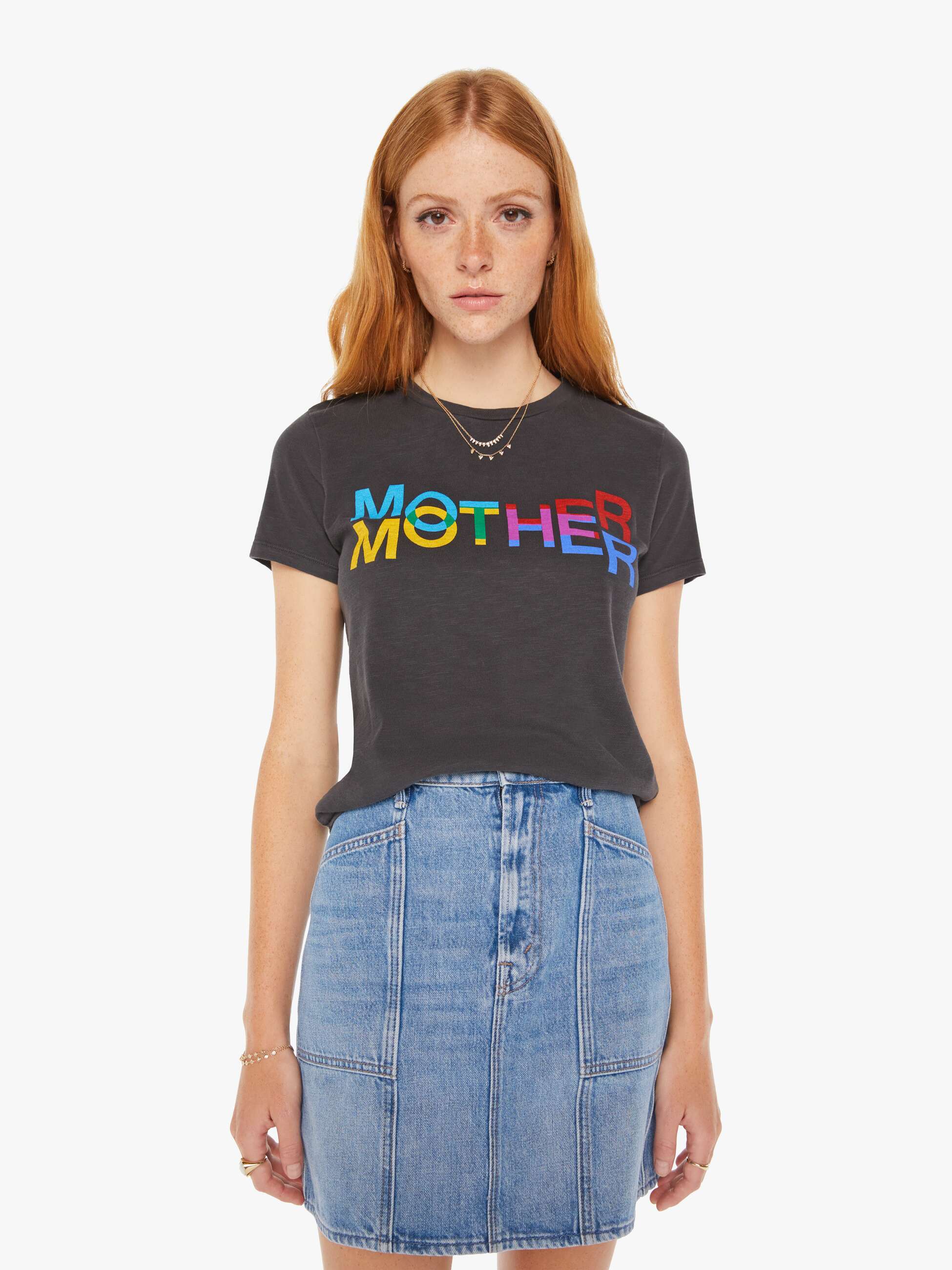MOTHER DENIM Goodie - | Rainbow Boxy Mother Goodie The