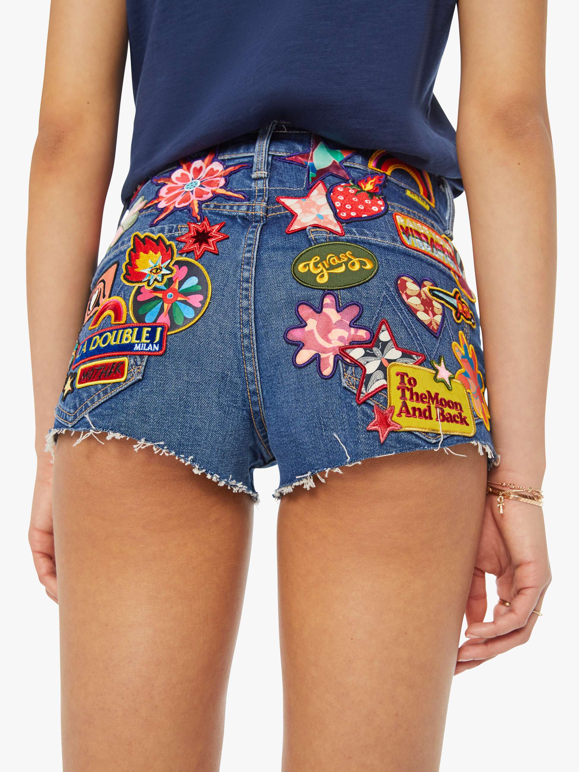 La DoubleJ x MOTHER The Dodger Short Short Fray - Patch It Up