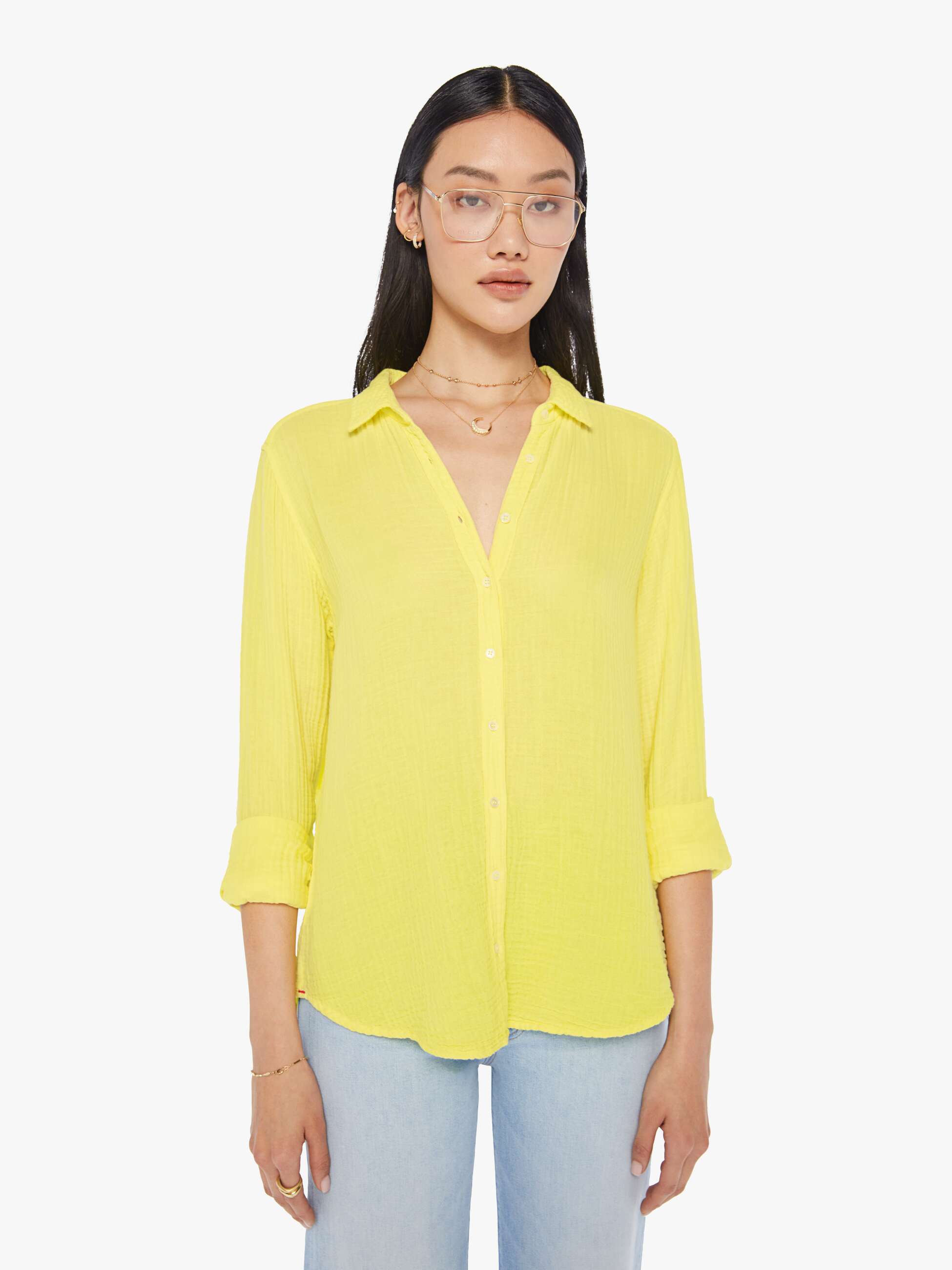 Shop Xirena Scout Shirt Pale In Yellow - Size X-small