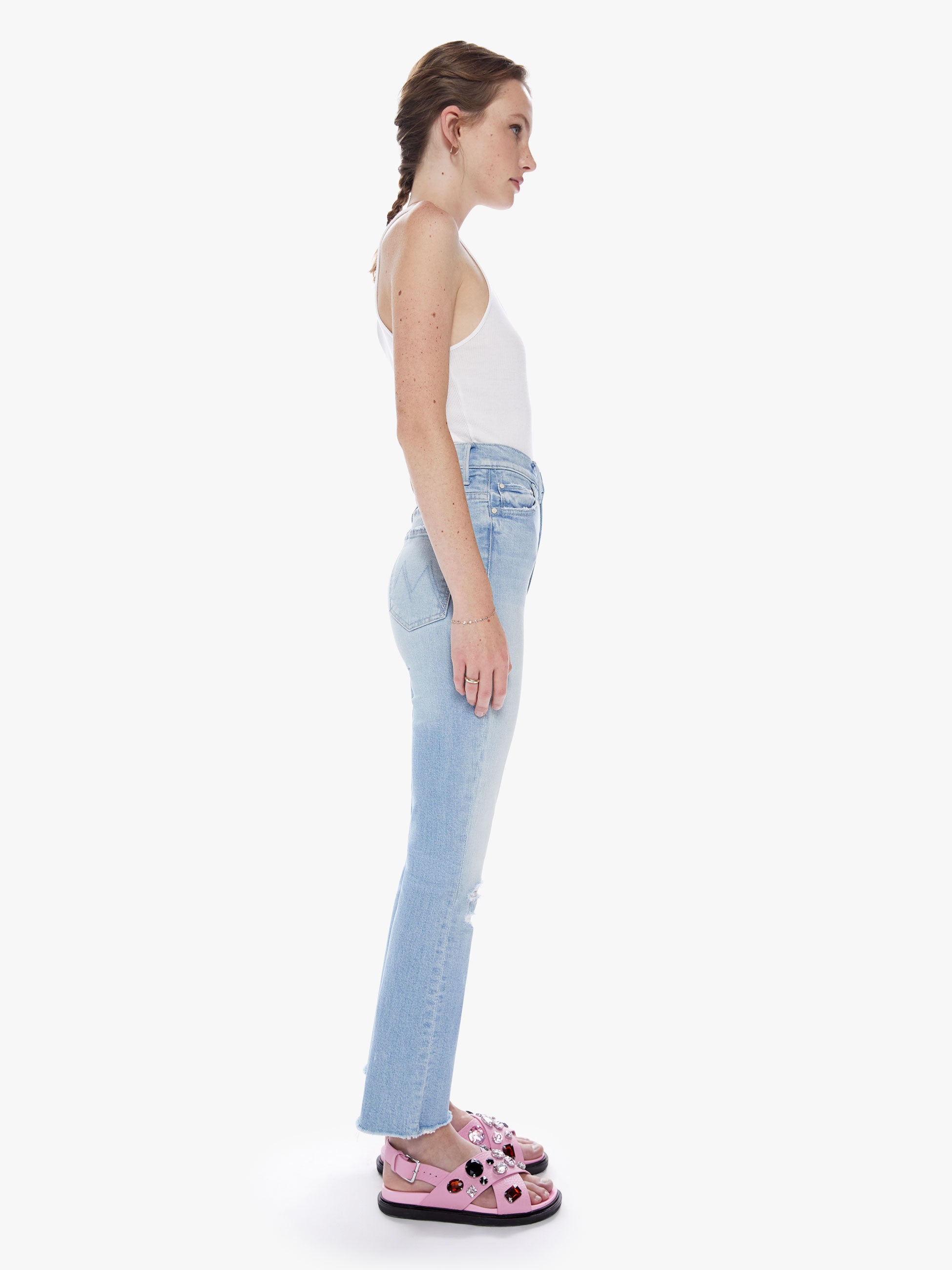 THE INSIDER CROP STEP FRAY JUICIN | MOTHER DENIM