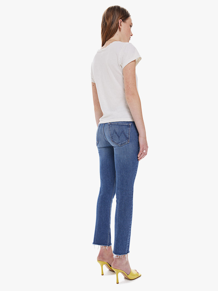 THE MID RISE DAZZLER ANKLE FRAY - OPPOSITES ATTRACT | MOTHER DENIM