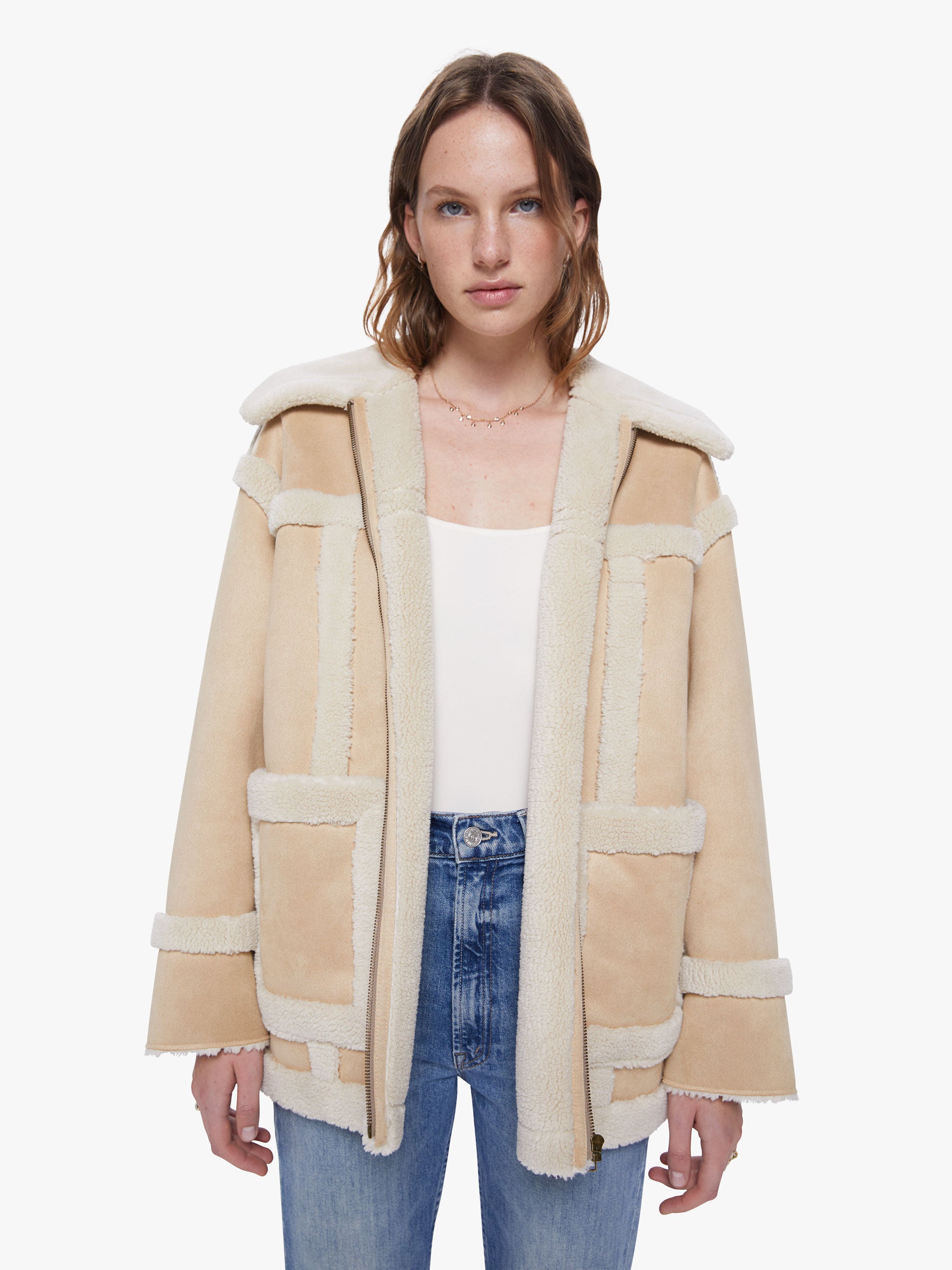 THE BOXY BRRLY COAT - LOVE YOU S'MORE | MOTHER DENIM