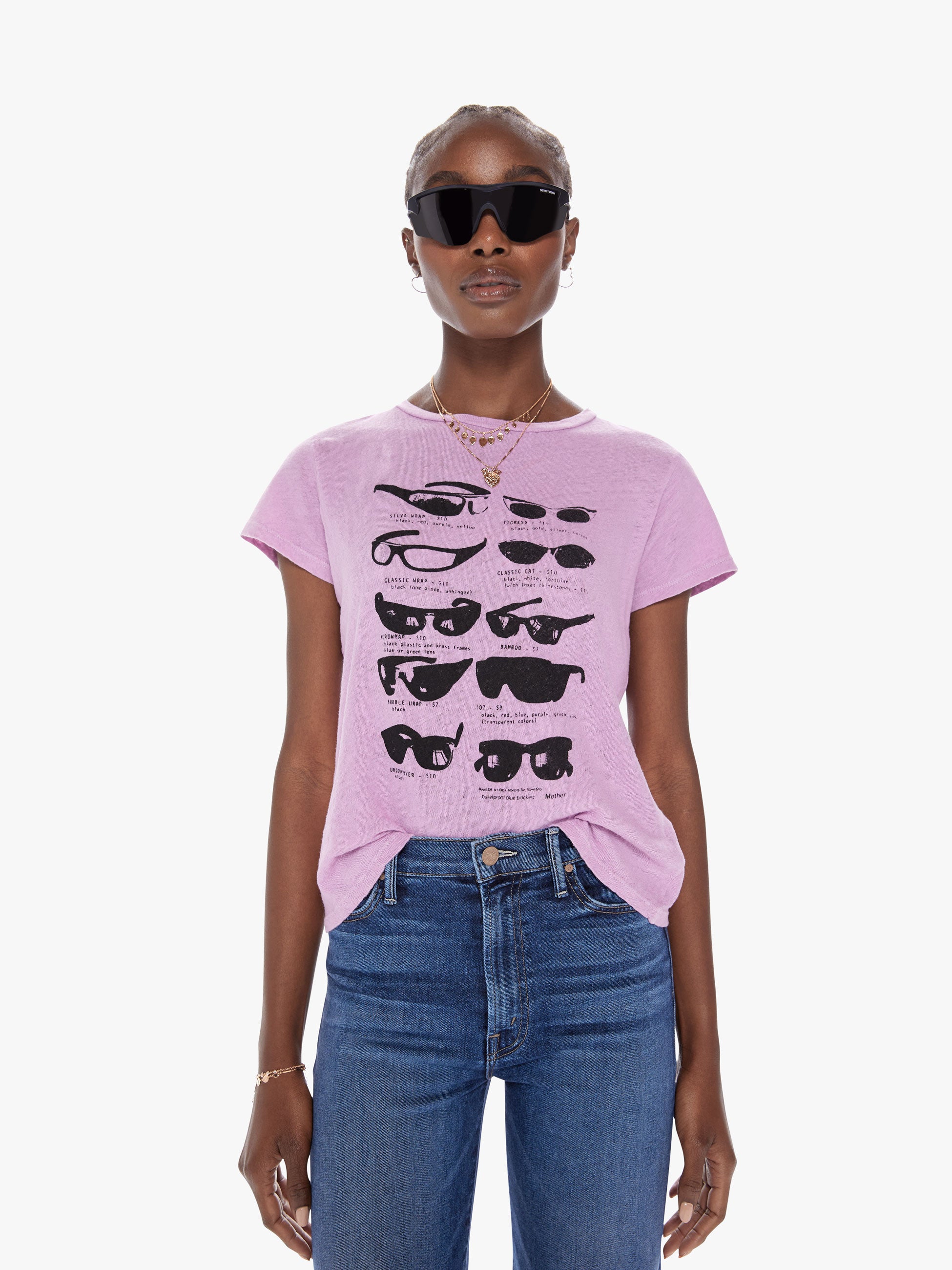 MOTHER THE LIL SINFUL SUNGLASSES AT NIGHT TEE SHIRT