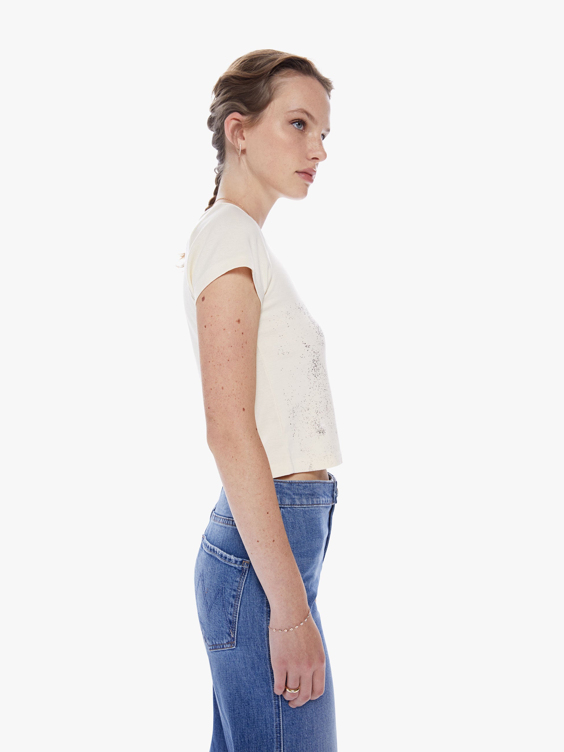 HIGH WAISTED WEDGE MICRO SKIRT ONE BITE PER NIGHT | MOTHER DENIM