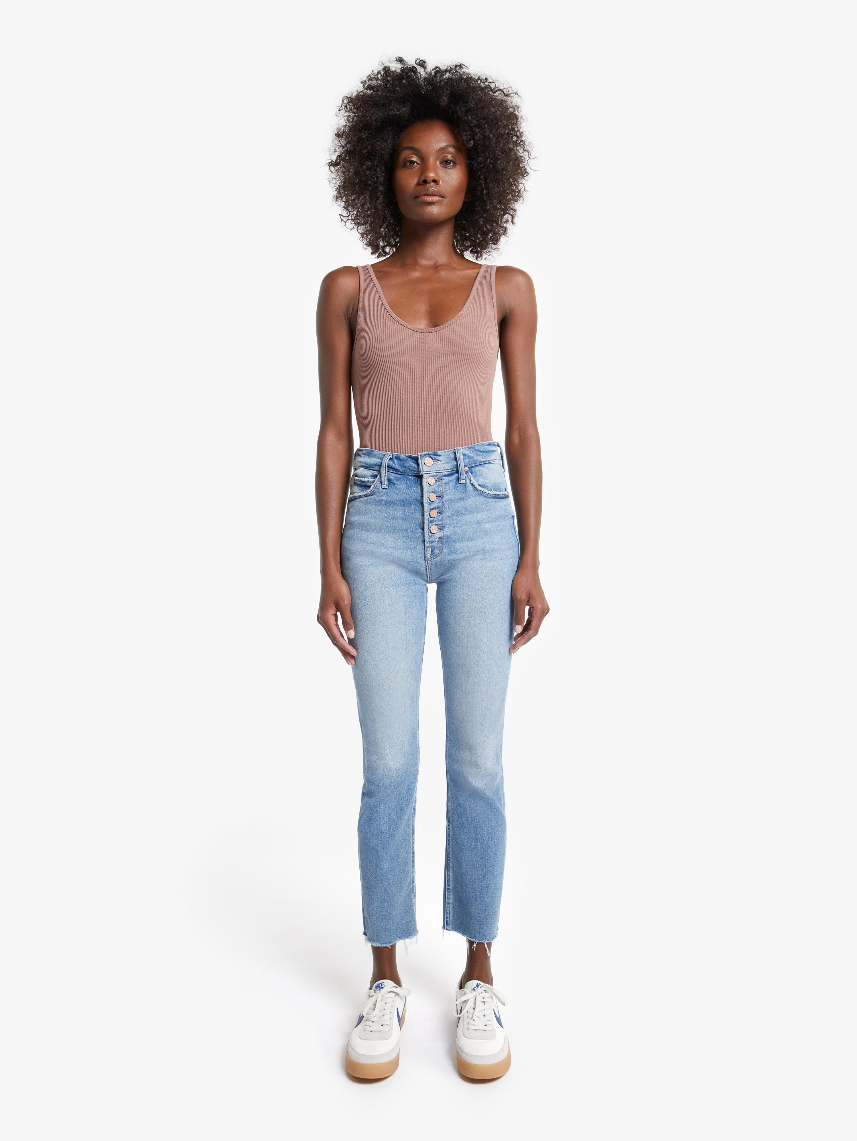 Mother Women's The Pixie Ankle Fray Jean –