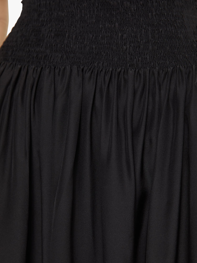 Women's Natalie Martin Bella Skirt - Black Silk | MOTHER DENIM