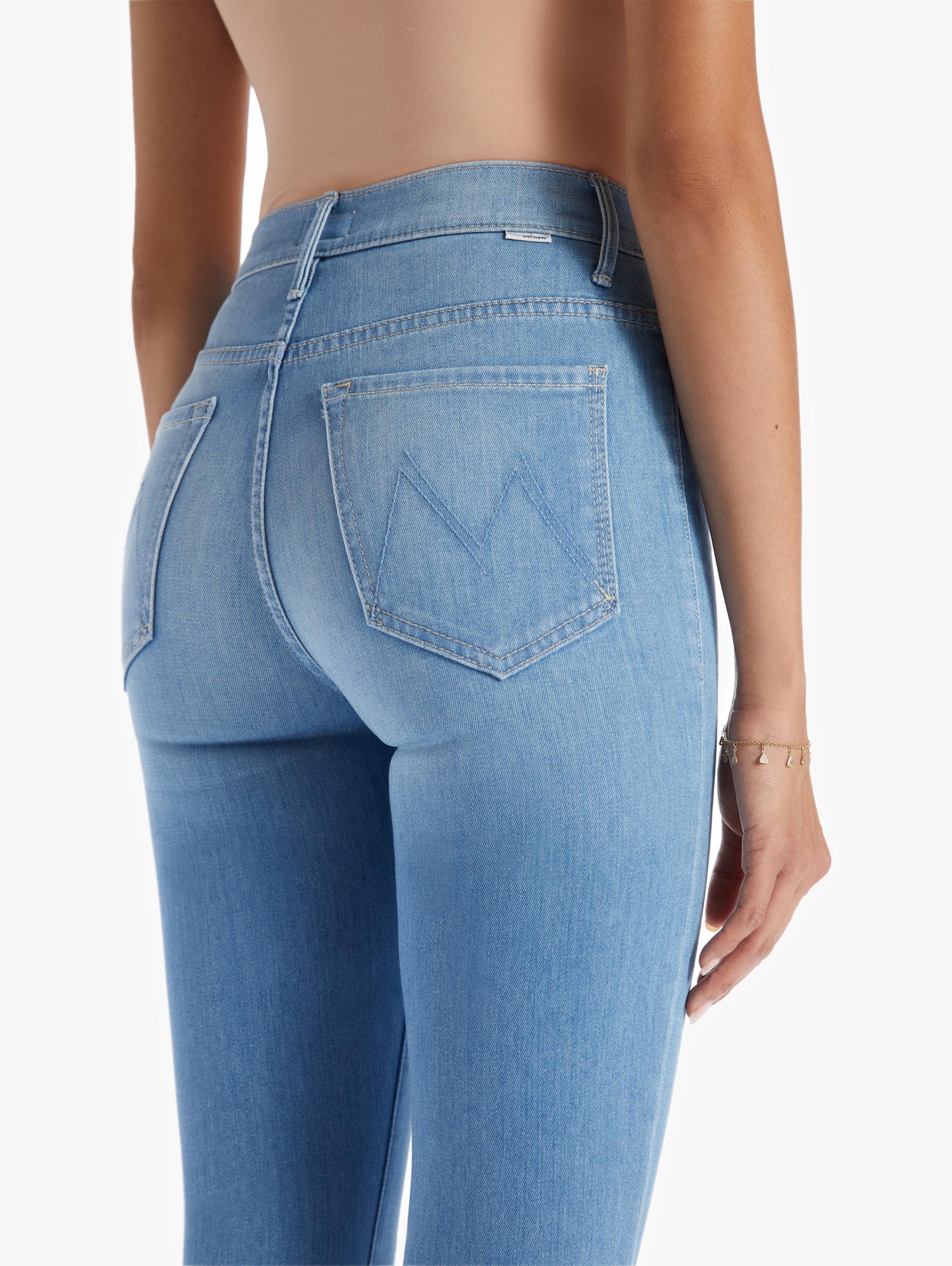 High Waisted Weekender Skimp - Hold My Hand | MOTHER Denim