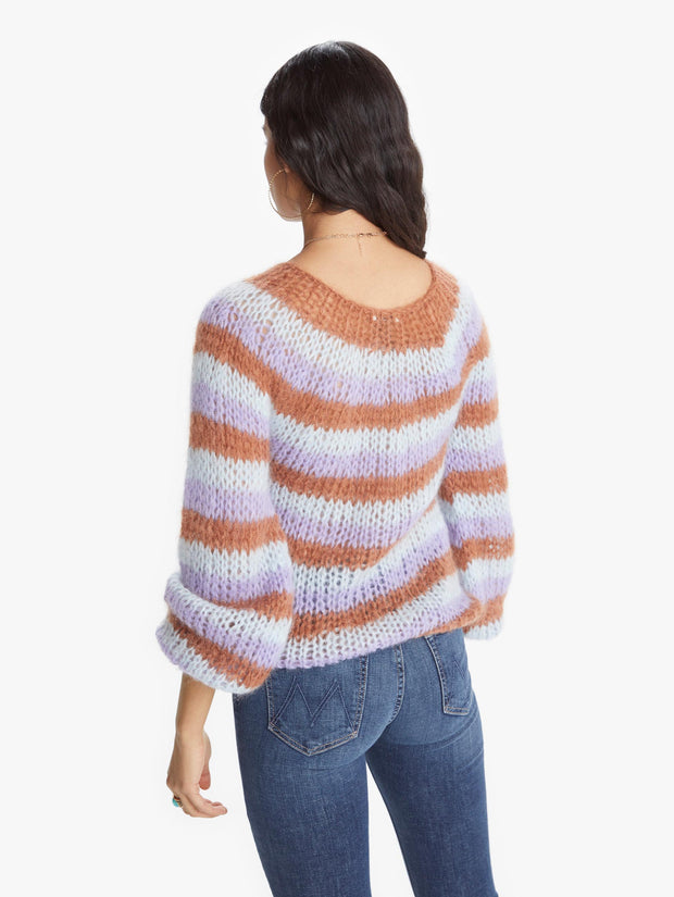 Women's Maiami Mohair Striped Sweater Handmade | MOTHER Denim