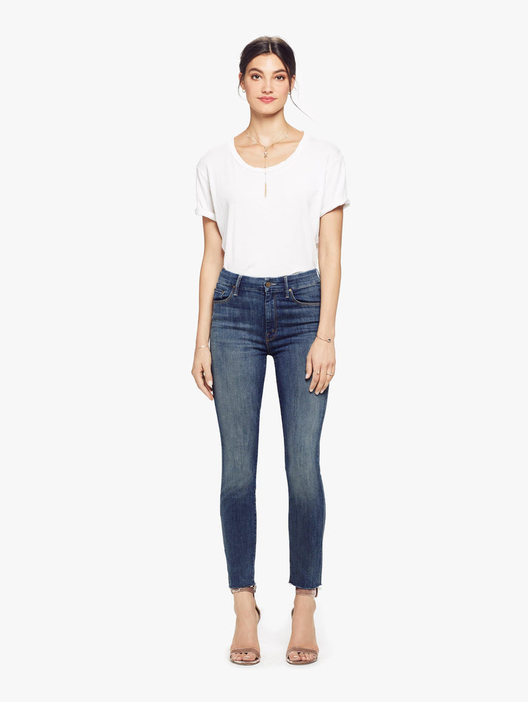 High Waisted Looker Ankle Fray - Not Rough Enough | MOTHER
