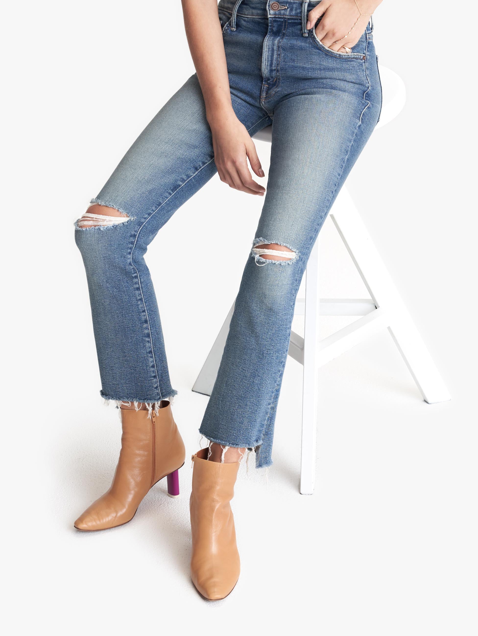 step fray jeans