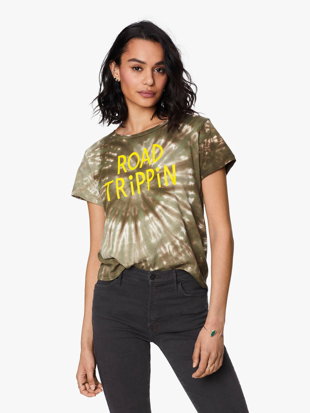 Women's Itty Bitty Goodie Goodie Rov Olive Road Trip T-Shirt | MOTHER Denim