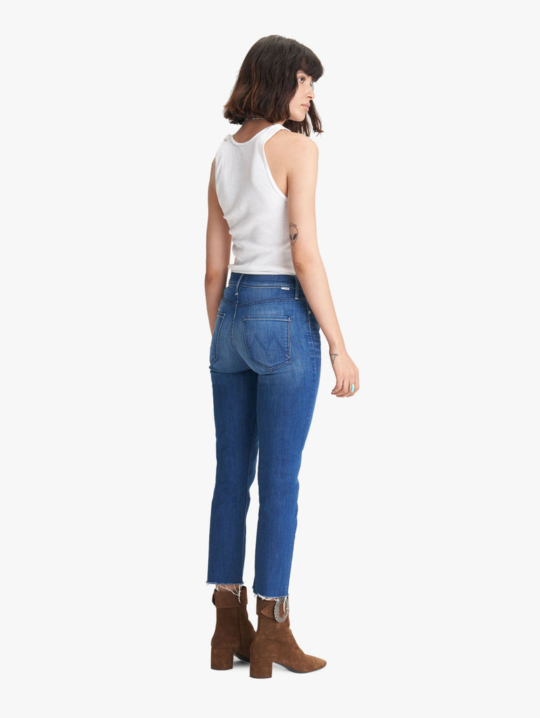 Women's The Mid Rise Dazzler Crop Fray - Squeeze It | MOTHER Denim